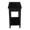 International Concepts Rectangle Narrow End Table, 22 W, 14 L, 25 in H, Wood, Black OT46-2214 - alternate 7